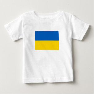 愛国的ウクライナ国旗 ベビーTシャツ
