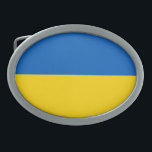 愛国的ウクライナ国旗 卵形バックル<br><div class="desc">ウクライナの愛国国旗。</div>