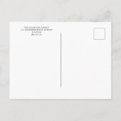 愛国的エレガントな米国の7月4日の国旗 インビテーションポストカード (裏面)