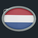 愛国的オランダ国旗 卵形バックル<br><div class="desc">愛国国旗。オランダ。</div>