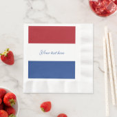 愛国的オランダ国旗 縁ありランチョンナプキン (インサイチュ)