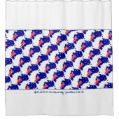 愛国的オーストラリア国旗のカスタマイズ聖なる書物、 経典 シャワーカーテン (正面)