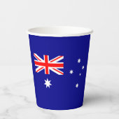 愛国的オーストラリア国旗 紙コップ (裏面)