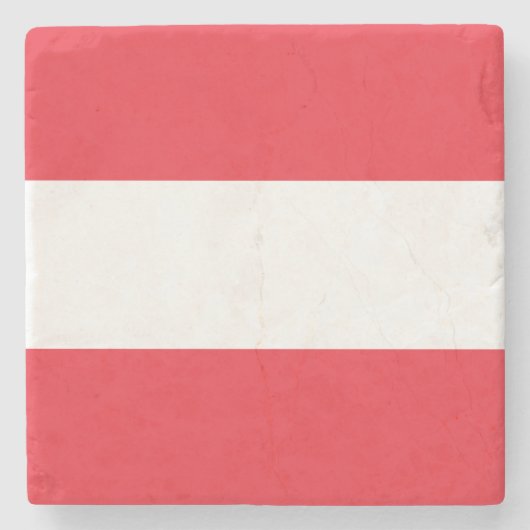 愛国的オーストリア国旗 ストーンコースター (正面)