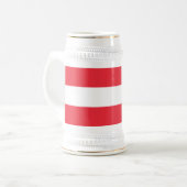 愛国的オーストリア国旗 ビールジョッキ (正面左)