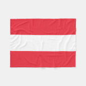 愛国的オーストリア国旗 フリースブランケット (正面(横))