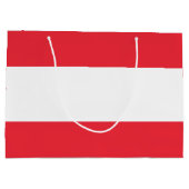 愛国的オーストリア国旗 ラージペーパーバッグ (裏面)