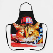 愛国的オールオーバープリントエプロン エプロン (正面)