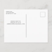 愛国的カスタムな写真アメリカ国旗の誕生日 インビテーションポストカード (裏面)