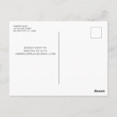 愛国的カスタムな写真アメリカ国旗の誕生日 ポストカード (裏面)