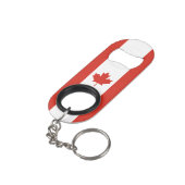 愛国的カナダ国旗 キーホルダー栓抜き (裏面アングル)