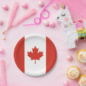 愛国的カナダ国旗 ペーパープレート (パーティー)