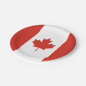 愛国的カナダ国旗 ペーパープレート (アングル)