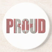 愛国的カナ誇りを持ったダ人 コースター (正面)