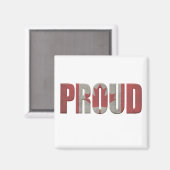 愛国的カナ誇りを持ったダ人 マグネット (正面/裏面)