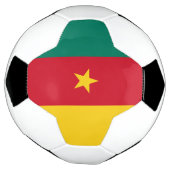愛国的カメルーン国旗 サッカーボール (回転)