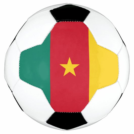 愛国的カメルーン国旗 サッカーボール (正面)