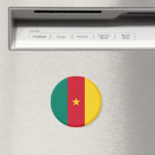 愛国的カメルーン国旗 マグネット (インサイチュ (食洗機))