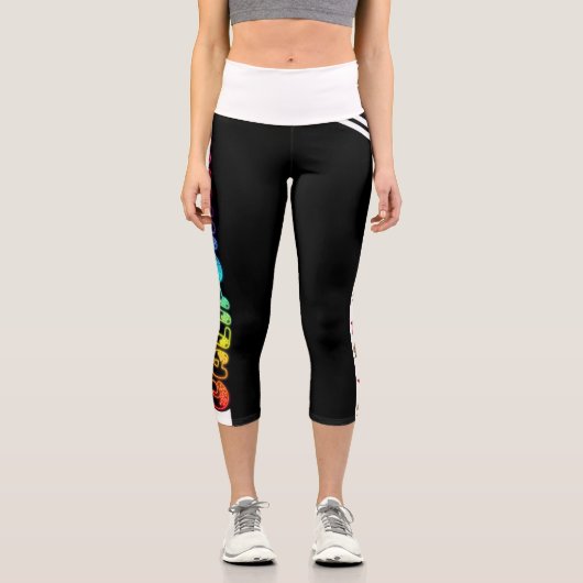 愛国的カリフォルニア州旗レギンス カプリレギンス (正面)