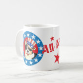 愛国的カルディガンウェルシュコーギーコーヒーマグ コーヒーマグカップ (正面左)