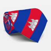 愛国的カンボジア国旗のネクタイ ネクタイ (ロール)