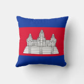 愛国的カンボジア国旗 クッション (裏面)