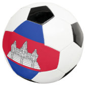 愛国的カンボジア国旗 サッカーボール (3/4)