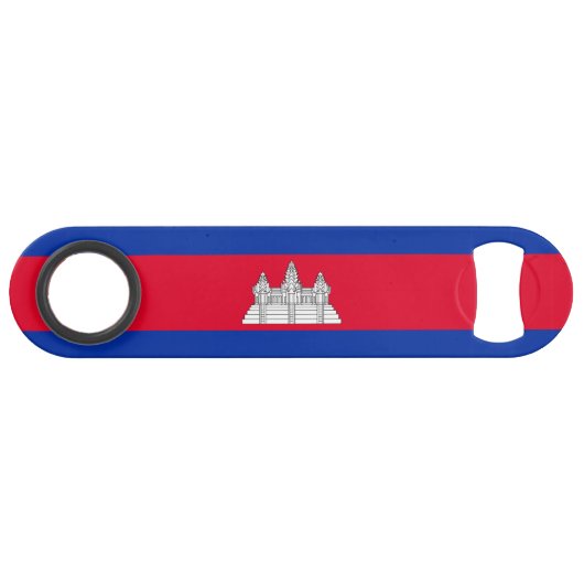 愛国的カンボジア国旗 スピード栓抜き (正面(横))