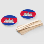 愛国的カンボジア国旗 ハンドファン (組立なし)