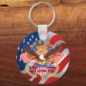 愛国的キーチェーン キーホルダー (正面)