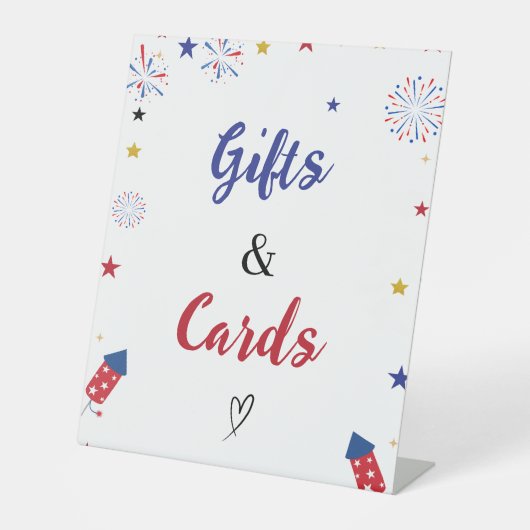 愛国的ギフト及びカード誕生日赤ちゃんシャワーゲーム 台座サイン (正面)