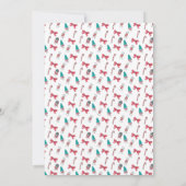 愛国的クリスパーソナライズされたマス 招待状 (裏面)