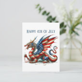 愛国的クールなドラゴンにメッセージを シーズンポストカード (スタンド正面)