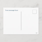 愛国的クールなドラゴンにメッセージを シーズンポストカード (裏面)