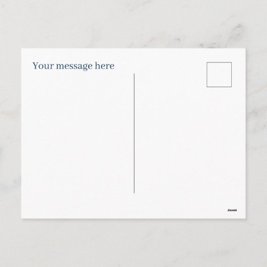 愛国的クールなドラゴンにメッセージを シーズンポストカード (裏面)