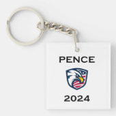 愛国的クールなMike Pence 2024選挙イーグル キーホルダー (正面)