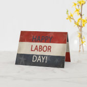 愛国的グランジ Happy Labor Day! カード (黄色い花)