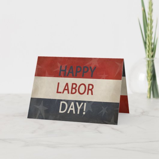 愛国的グランジ Happy Labor Day! カード (正面)