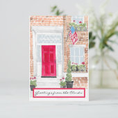 愛国的グリーティングカードテンプレート サンキューカード (スタンド正面)