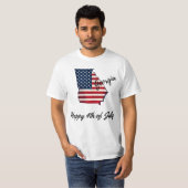愛国的グルジア祝- 7月4日 Tシャツ (正面フル)