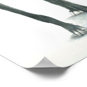 愛国的グレイハウンドッグアールプリント ポスター (角)