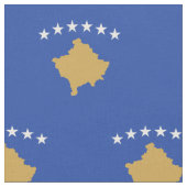 愛国的コソボ国旗 ファブリック (クローズアップ)