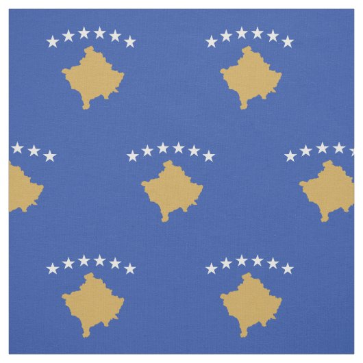 愛国的コソボ国旗 ファブリック (見本)