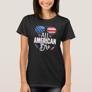 愛国的サングラスオールアメリカンBro 7月4日 Tシャツ