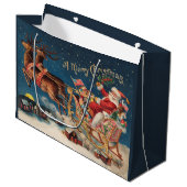 愛国的サンタメリークリスマス抱き枕 ラージペーパーバッグ (正面アングル)