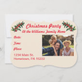 愛国的サンタメリークリスマス招待状 招待状 (裏面)