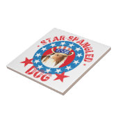 愛国的シェットランドシェプドッグ タイル (側面)