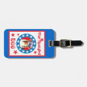 愛国的シェットランドシェプドッグ ラゲッジタグ (正面横)