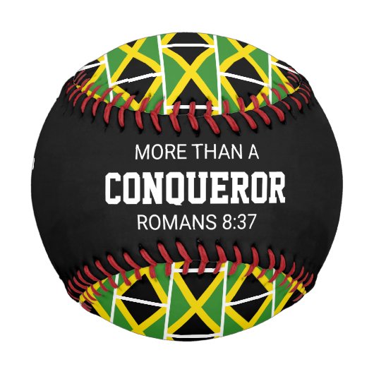 愛国的ジャマイカカスタム聖なる書物、 経典国旗 野球ボール (正面)