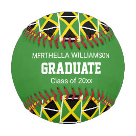 愛国的ジャマイカ卒業カスタム国旗 野球ボール